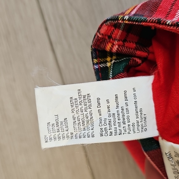 Vintage Disney Store Plaid Mickey & Minnie Mouse Hoola Hoop Small Handbag - Picture 16 of 17